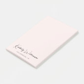 Chic Signature Script rosa Post-it Klebezettel (angewinkelt)