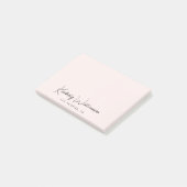 Chic Signature Script rosa Post-it Klebezettel (angewinkelt)