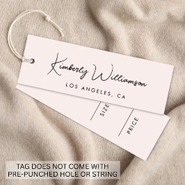 Chic Signature Script Rosa Preis Hang Tag