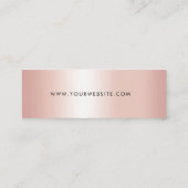 Chic Signature Script Rose Gold Hang Tag (Rückseite)