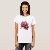 Chic Silber ABSTRACT ART Design T-Shirt (Vorne ganz)