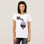 Chic Silber ABSTRACT ART Design T-Shirt (Vorne ganz)