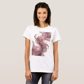 Chic Silber ABSTRACTE KUNST Abstrakte Gestaltung T-Shirt (Vorne ganz)