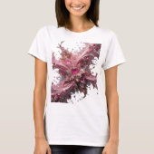 Chic Silber CHOCOLATE RUBY BLUME Slogan Tee (Vorderseite)