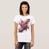 Chic Silber CHOCOLATE RUBY BLUME Slogan Tee (Vorne ganz)