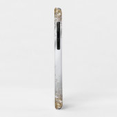 Chic silber Gold falscher Glitter Monogramm Case-Mate iPhone Hülle (Hinten/Links)