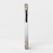 Chic silber Gold Imitate Glitzer Monogramm Case-Mate iPhone Hülle (Hinten/Links)