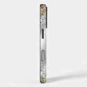 Chic silber Gold Imitate Glitzer Monogramm Case-Mate iPhone Hülle (Rückseite / Rechts)