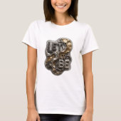 Chic Silber LET IT BE Slogan Tee (Vorderseite)