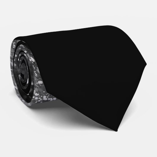 Chic silberne Ober Funkelhochzeit Krawatte (Gerollt)