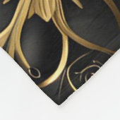 Chic Silver and Gold Schneeflocken Fleecedecke (Ecke)