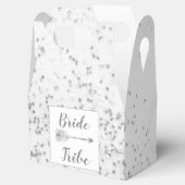 Chic Silver Confetti Bride Stamm Gevor Box Geschenkschachtel (Geöffnet)