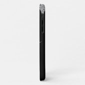 Chic Silver Drivers Glitzer Monogram Name Case-Mate iPhone Hülle (Hinten/Links)