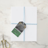 Chic Silver Foil Gold & Light Green Zebra Print Geschenkanhänger (Mit Garn)