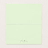 Chic Silver Foil Streifen | Minze Green Advisor Ca Visitenkarten (Innenseite Aufgefaltet)