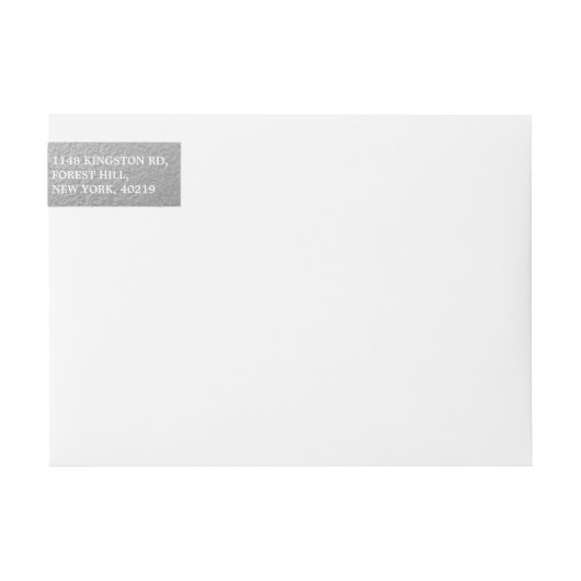 Chic Silver Foil Wedding (Vorderseite)