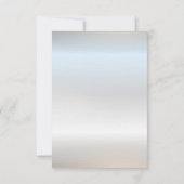 Chic Silver Frame Burgund Rose Probe Dinner Einladung (Rückseite)