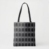 Chic Silver Frame Muster Tasche (Vorderseite)