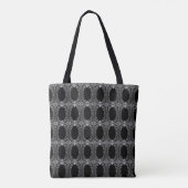 Chic Silver Frame Muster Tasche (Rückseite)