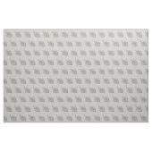 Chic Silver Gray Blätter Pattern Stoff (Yard (91,4 cm))