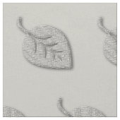 Chic Silver Gray Blätter Pattern Stoff (Nahaufnahme)