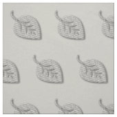 Chic Silver Gray Blätter Pattern Stoff (Muster)