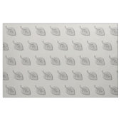 Chic Silver Gray Blätter Pattern Stoff (Fat Quarter (45,7 x 55,9 cm))