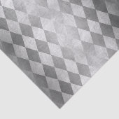 Chic Silver Harlequin Diamond-Musterpapier Seidenpapier (Ausschnitt)