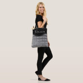 Chic Silver Harlequin Personalisiert Tote Bag Tasche (Am Model)