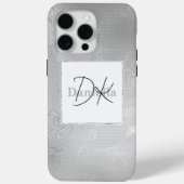 Chic Silver Lace Case-Mate iPhone Hülle (Rückseite)