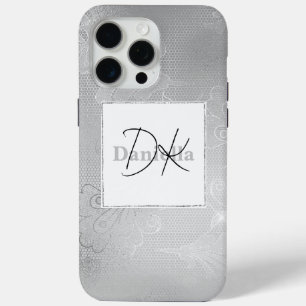 Chic Silver Lace Case-Mate iPhone Hülle