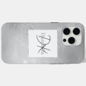 Chic Silver Lace Case-Mate iPhone Hülle (Rückseite (Horizontal))