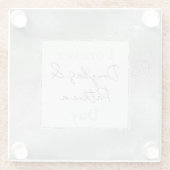 Chic Silver Lace Glasuntersetzer (Rückseite)