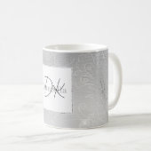 Chic Silver Lace Kaffeetasse (VorderseiteRechts)