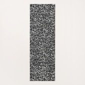 Chic Silver Leopard Print Personalisiert Yogamatte (Rückseite)