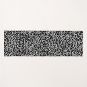 Chic Silver Leopard Print Personalisiert Yogamatte (Vorderseite (Horizontal))