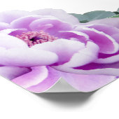 Chic Silver & Lila Floral Eukalyptus Wedding Poster (Ecke)