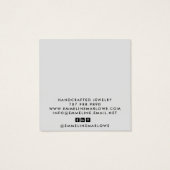 Chic Silver Modern MinimalBlack Earring Jewelry (Rückseite)