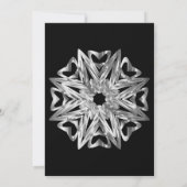 Chic Silver Stars Einladung für neue Jahre (Rückseite)