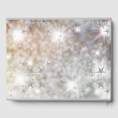 Chic Silver Stars Quinceanera Gästebuch (Rückseite)