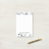 Chic Silver White Triangle Post-it Klebezettel (Auf Schreibtisch)