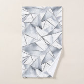 Chic Silver White Triangle Weihnachten Badhandtuch Set (Handtuch)