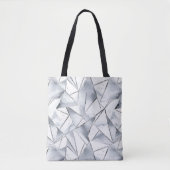 Chic Silver White Triangle Weihnachten Tasche (Vorderseite)