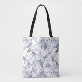 Chic Silver White Triangle Weihnachten Tasche