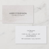 Chic Simple Blush Neutrimmer Look Kosmetologie Visitenkarte (Vorne/Hinten)