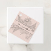 Chic Simple Blush Pink Floral Daisy Beauty Geschenkanhänger (Beispiel)