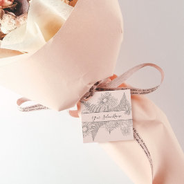 Chic Simple Blush Pink Floral Daisy Beauty Geschenkanhänger