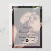 Chic Simple Foto Elegante Spanische Hochzeit Save The Date (Vorderseite)