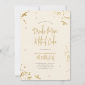 Chic Simple Gold Glitzer Confetti 30. Geburtstag Einladung (Vorderseite)