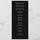 Chic Simple Mint green Wedding Liebe Script Programm (Rückseite)